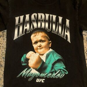 UFC Black Graphic T-Shirt with Green and White Accents